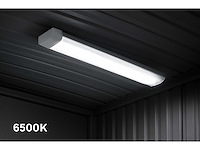 30 x led-batten met lens – 120w – 120cm – 6500k koud wit – tetra-lens - afbeelding 1 van  5