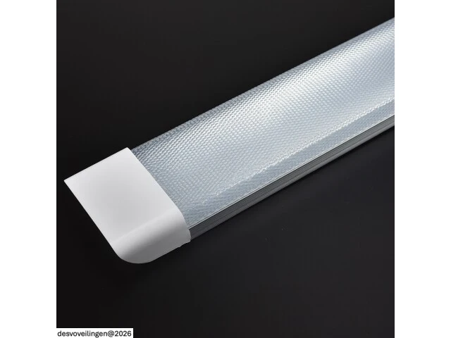 30 x led-batten met lens – 120w – 120cm – 6500k koud wit – tetra-lens - afbeelding 3 van  6