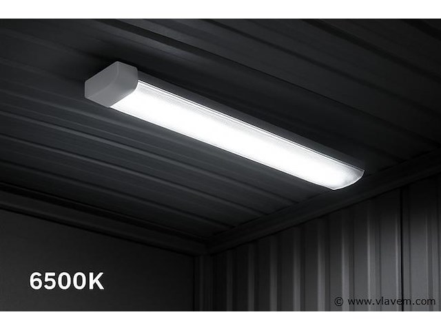 30 x led-batten met lens – 120w – 120cm – 6500k koud wit – tetra-lens - afbeelding 1 van  5