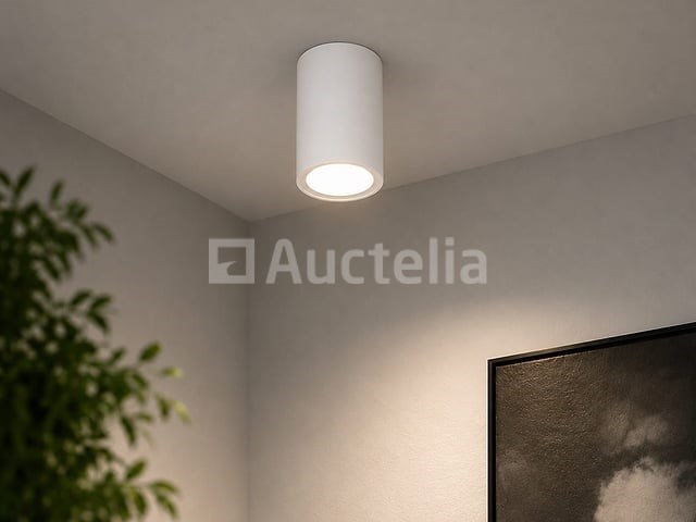 30 x led opbouw spot 5w – 4200k neutraal wit - wit – ip20 – sandra-5/xl - afbeelding 1 van  5