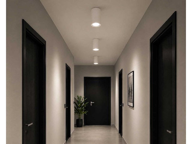 30 x led opbouw spot 5w – 4200k neutraal wit - wit – ip20 – sandra-5/xl - afbeelding 3 van  5