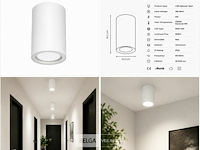 30 x led opbouw spot 5w – 4200k neutraal wit - wit – ip20 – sandra-5/xl - afbeelding 3 van  6