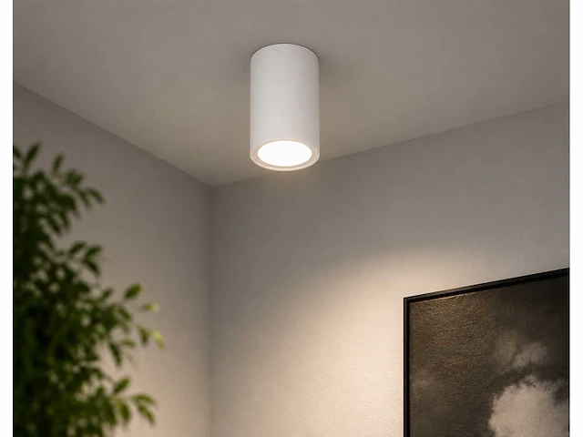 30 x led opbouw spot 5w – 4200k neutraal wit - wit – ip20 – sandra-5/xl - afbeelding 1 van  5