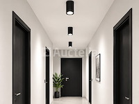 30 x led opbouw spot 5w – 4200k neutraal wit - zwart – ip20 – sandra-5/xl