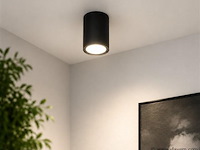 30 x led opbouw spot 5w – 4200k neutraal wit - zwart – ip20 – sandra-5/xl - afbeelding 5 van  5