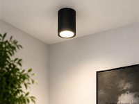 30 x led opbouw spot 5w – 4200k neutraal wit - zwart – ip20 – sandra-5/xl - afbeelding 5 van  5