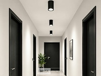 30 x led opbouw spot 5w – 4200k neutraal wit - zwart – ip20 – sandra-5/xl - afbeelding 2 van  6