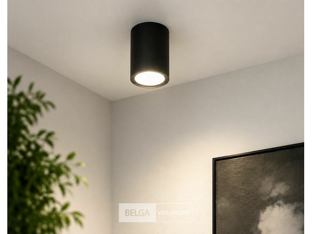 30 x led opbouw spot 5w – 4200k neutraal wit - zwart – ip20 – sandra-5/xl - afbeelding 6 van  6