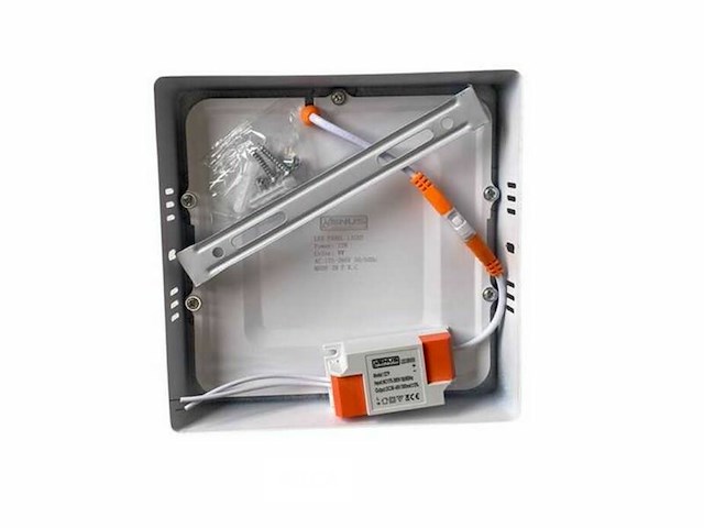 30 x led paneel – vierkant opbouw – 12w – 3000k warm wit – ip20 - afbeelding 3 van  5