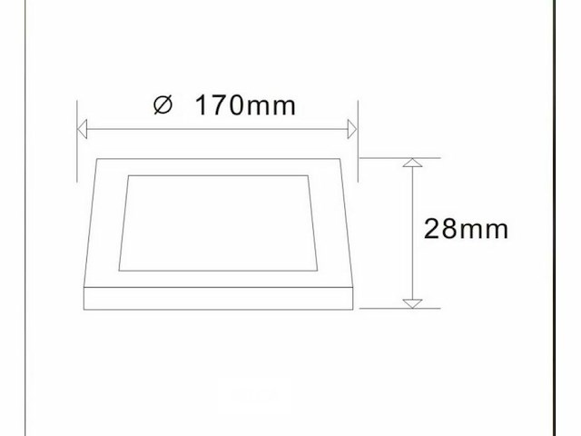 30 x led paneel – vierkant opbouw – 12w – 3000k warm wit – ip20 - afbeelding 4 van  5