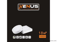 30 x led paneel – vierkant opbouw – 18w – 3000k warm wit – ip20 - afbeelding 3 van  4