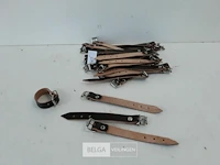 30 x lederen riempjes 15 cm