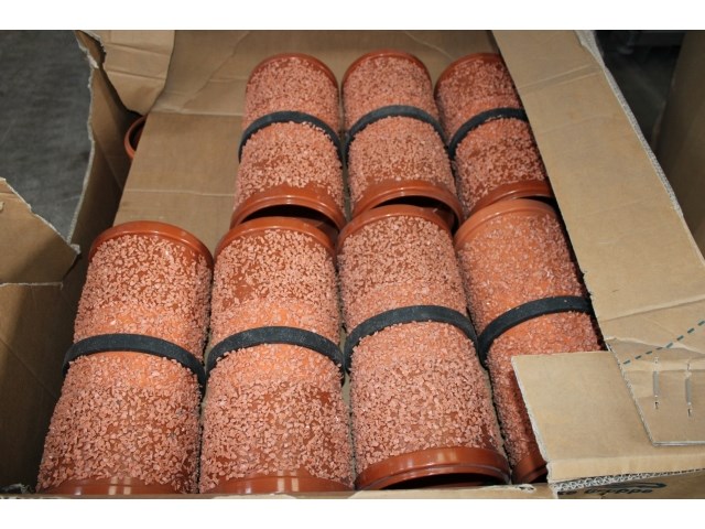 30 x muurdoorvoer bezand 160mm / 30 cm - afbeelding 1 van  2