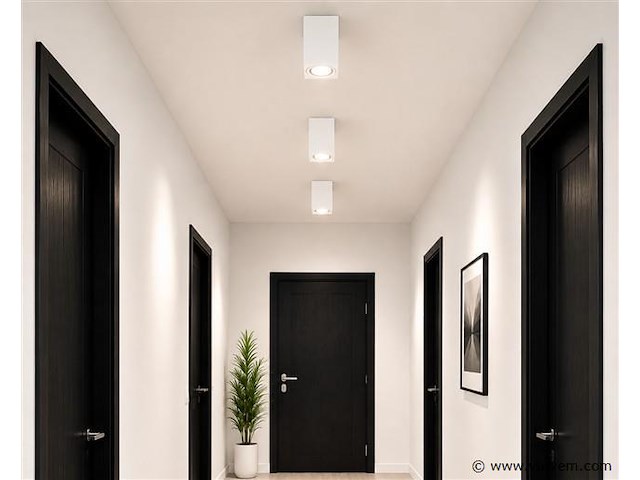 30 x opbouw spot armatuur – gu10 – wit – ip20 – frezya-s - afbeelding 1 van  5