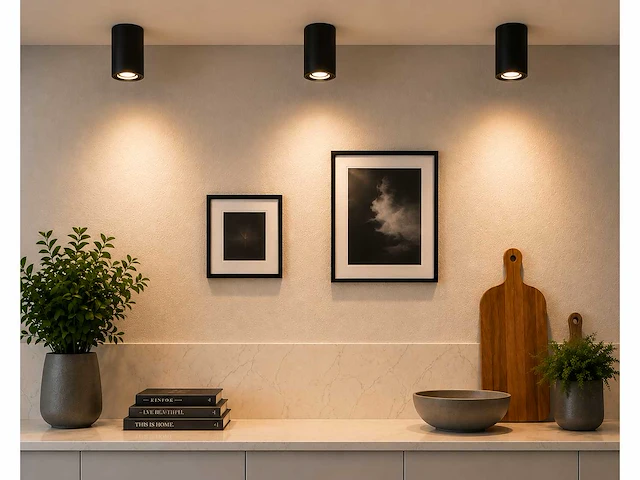 30 x opbouw spot armatuur – gu10 – zwart – ip20 – frezya-r - afbeelding 1 van  5