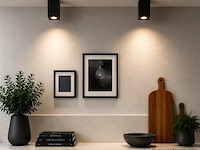 30 x opbouw spot armatuur – gu10 – zwart – ip20 – frezya-s - afbeelding 1 van  5