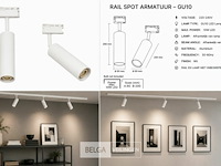 30 x rail spot armatuur – gu10 – wit – ip20 – londra-g - afbeelding 6 van  6