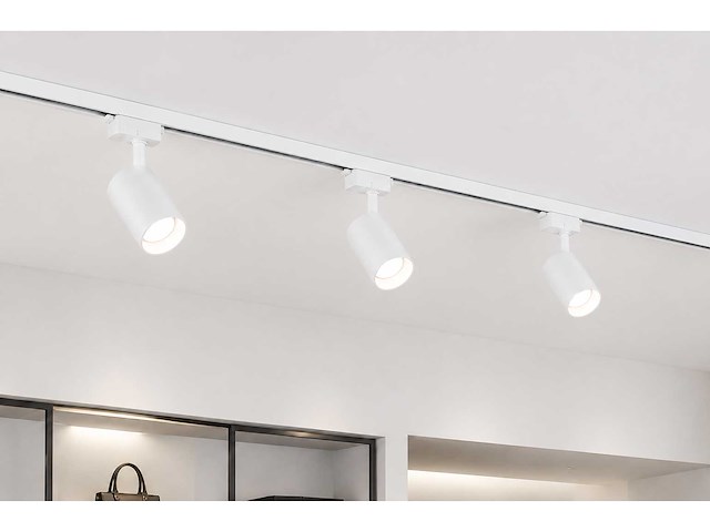 30 x railverlichting track – 1 fase – 1 meter – wit - lighting track - afbeelding 3 van  5
