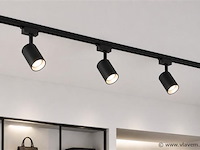 30 x railverlichting track – 1 fase – 1 meter – zwart - lighting track - afbeelding 3 van  5