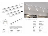 30 x railverlichting track – 1 fase – 2 meter – wit - lighting track - afbeelding 4 van  5