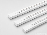 30 x railverlichting track – 1 fase – 2 meter – wit - lighting track - afbeelding 1 van  5