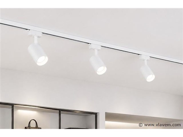30 x railverlichting track – 1 fase – 2 meter – wit - lighting track - afbeelding 3 van  5