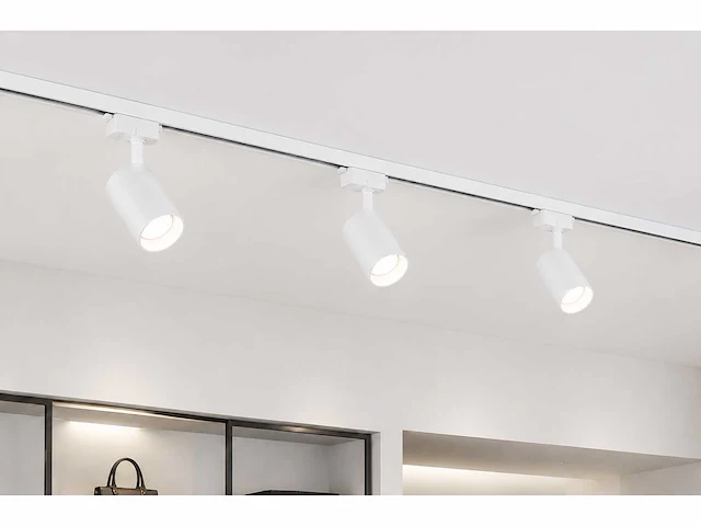 30 x railverlichting track – 1 fase – 2 meter – wit - lighting track - afbeelding 3 van  5