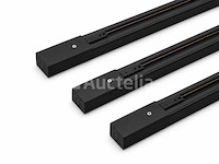 30 x railverlichting track – 1 fase – 2 meter – zwart - lighting track - afbeelding 3 van  5