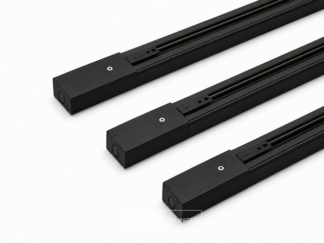 30 x railverlichting track – 1 fase – 2 meter – zwart - lighting track - afbeelding 2 van  6