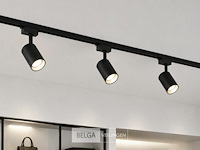 30 x railverlichting track – 1 fase – 2 meter – zwart - lighting track - afbeelding 4 van  6