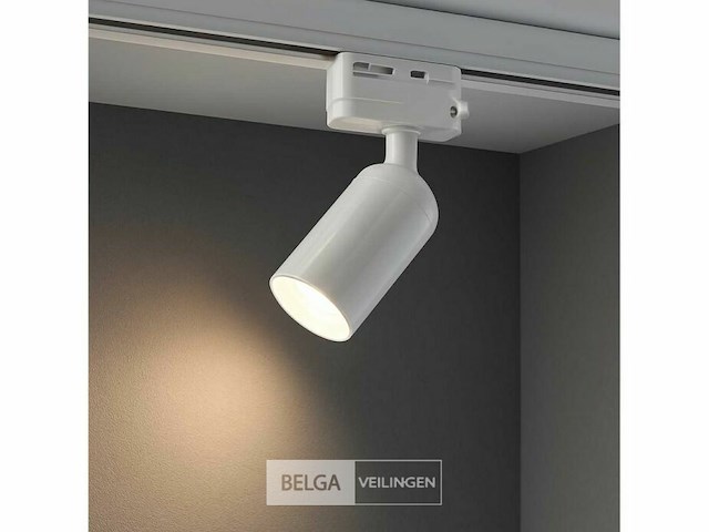 30 x spot op orientable rail gu10 - wit - eenfase - ø58x80x114 mm - ip20 - afbeelding 3 van  4