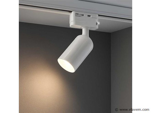 30 x spot op orientable rail gu10 – wit – eenfase – ø58x80x114 mm – ip20 - afbeelding 2 van  3