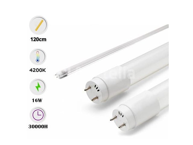 30 x t8 led buizen – 16w – 120cm – 4200k neutraal wit - afbeelding 2 van  4