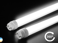 30 x t8 led buizen – 18w – 120cm – 6500k koud wit – - afbeelding 1 van  5