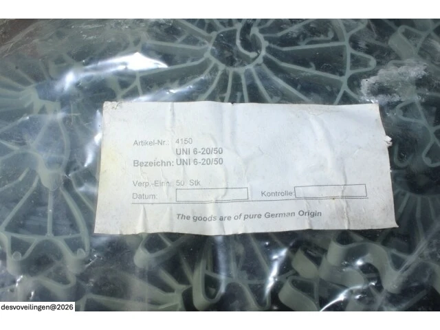 30 x uni-20 50mm dekkingsafstandhouder zwaar (50st) - afbeelding 3 van  5
