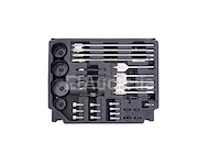 300 kraft&dele-stukken (gatzagen, schaaren, bits) in een koffer - afbeelding 8 van  8