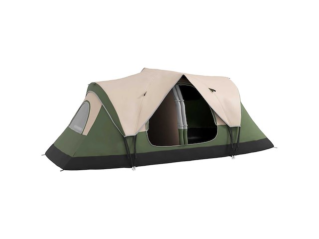 3.000mm waterdichte flysheet 6-persoons gezinskampeertent, lichtgewicht, geventileerd, eenvoudig in elkaar te zetten - afbeelding 2 van  5