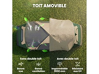 3.000mm waterdichte flysheet 6-persoons gezinskampeertent, lichtgewicht, geventileerd, eenvoudig in elkaar te zetten - afbeelding 4 van  5