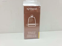 (300x) metalen fitting – titaniumkleurig chacon... - afbeelding 3 van  7