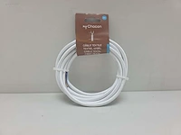 (300x) stoffen snoer, 3 m – wit chacon 61040 - afbeelding 2 van  6