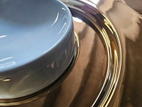 30+30 x serax - san pellegrino - bord goud 30cm + schaal blauw 12cm - afbeelding 5 van  7