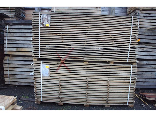 3,09 m³ eiken planken 22mm - afbeelding 1 van  3
