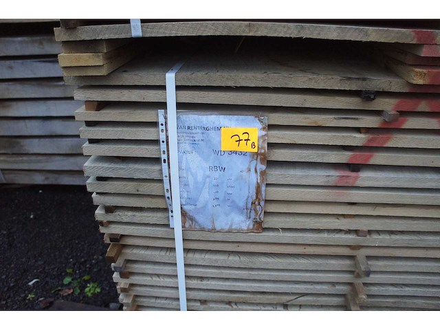 3,09 m³ eiken planken 22mm - afbeelding 2 van  3