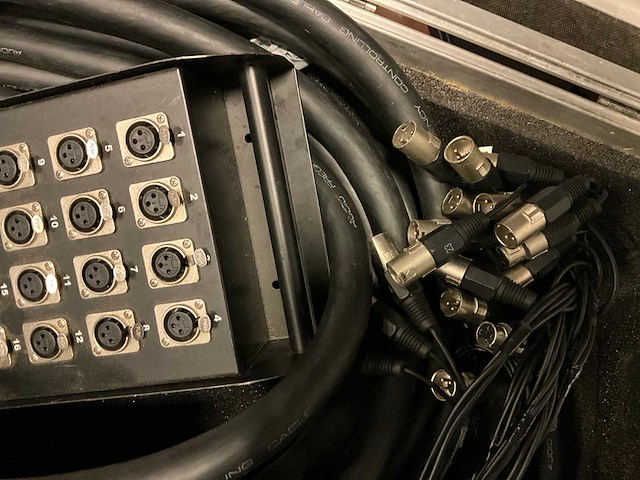 30m prefab multikabel 24/4 in flightcase - afbeelding 3 van  3