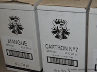 30x fles likeur, joseph cartron, wo. mangue (25%vol.), cartron n°7 (20%vol.), fruit de la passion (25%vol.), 70cl - afbeelding 2 van  3