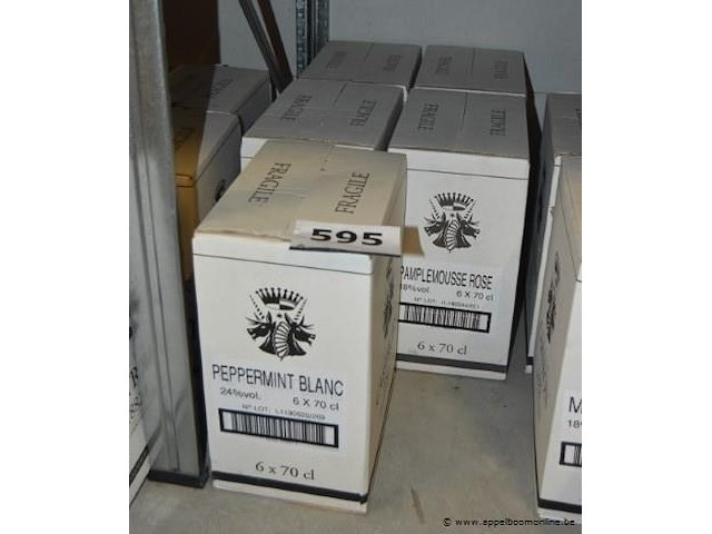 30x fles likeur, wo. peppermint blanc, 24%vol, 6x70cl - afbeelding 1 van  2