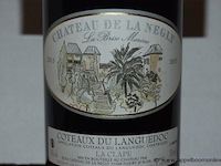 30x fles rode wijn, château de la negly, la brise marine 2013 coteaux du languedoc la clape 750ml - afbeelding 2 van  3