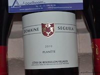 30x fles rode wijn domaine seguela planète 2010, côtes du roussillon villages appellation protégée, 750ml - afbeelding 2 van  2