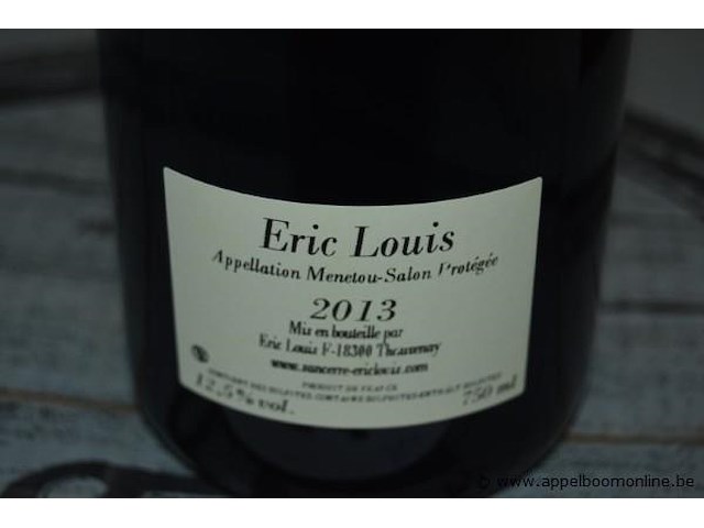 30x fles rode wijn, eric louis, menetou-salon, 2013, 75cl - afbeelding 3 van  4