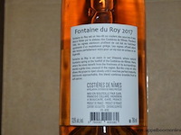 30x fles rosé wijn, fontaine du roy, costieres de nimes, 2017, 75cl - afbeelding 2 van  3